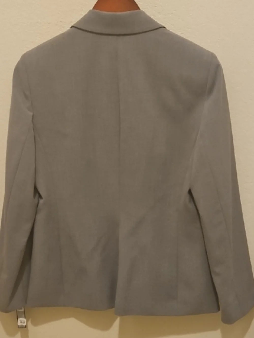 Tahari Light Gray Two-Button Women's Blazer
